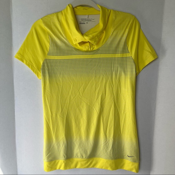 Nike Golf Tour Performance Dri-Fit women’s yellow short sleeve top, small - Picture 1 of 6